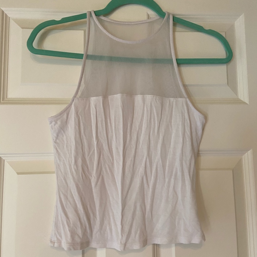White Tank with mesh detailing